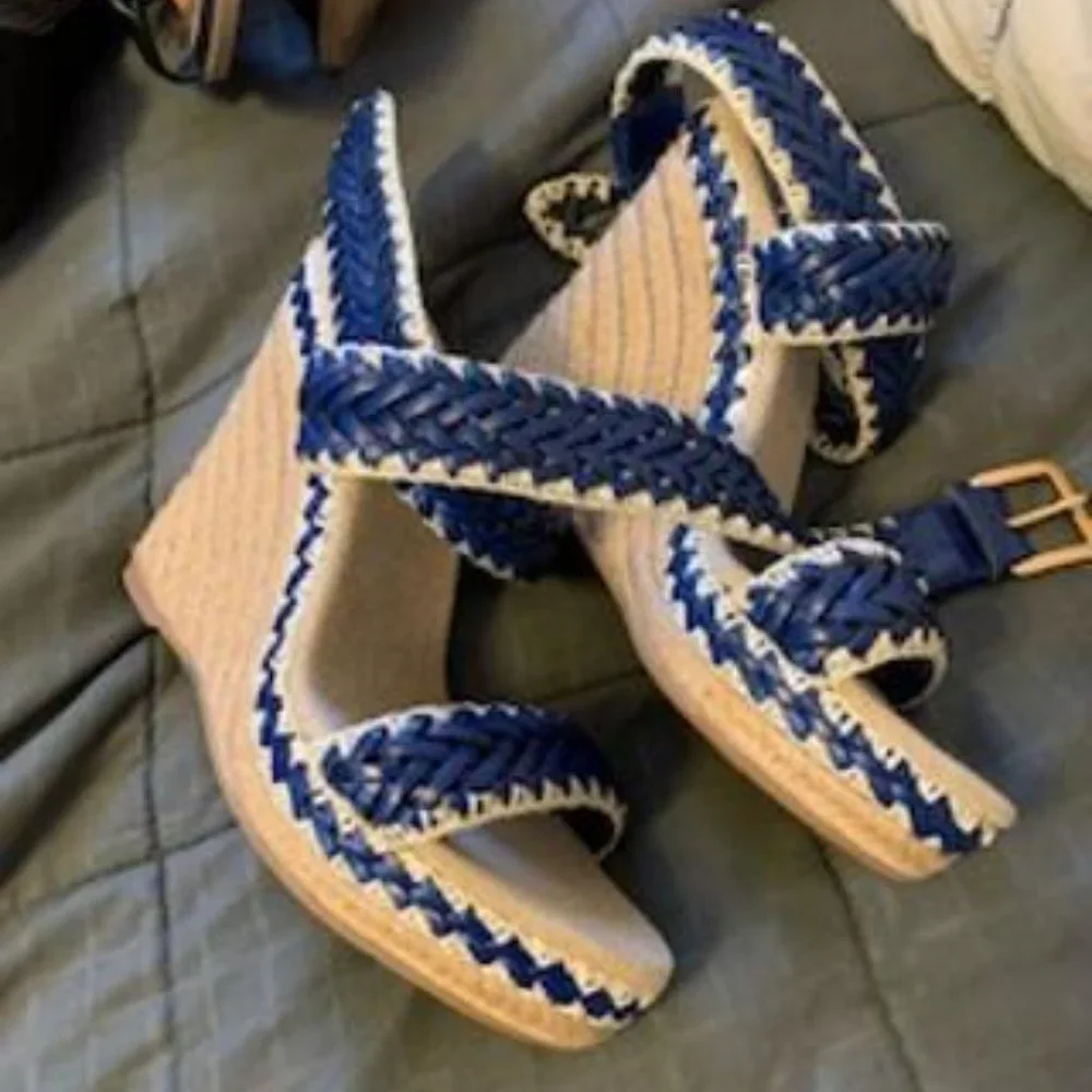 Tory Burch Lilah Cobalt /natural